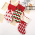 Large Christmas Stockings Gifts Cloth Santa Elk Socks Xmas Lovely Gift Bag For Children Fireplace Tree Christmas Decoration - menochic